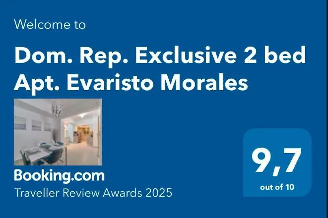 Apartment Dom. Rep. Exclusive 2 Bed Apt. Evaristo Morales Santo Domingo
